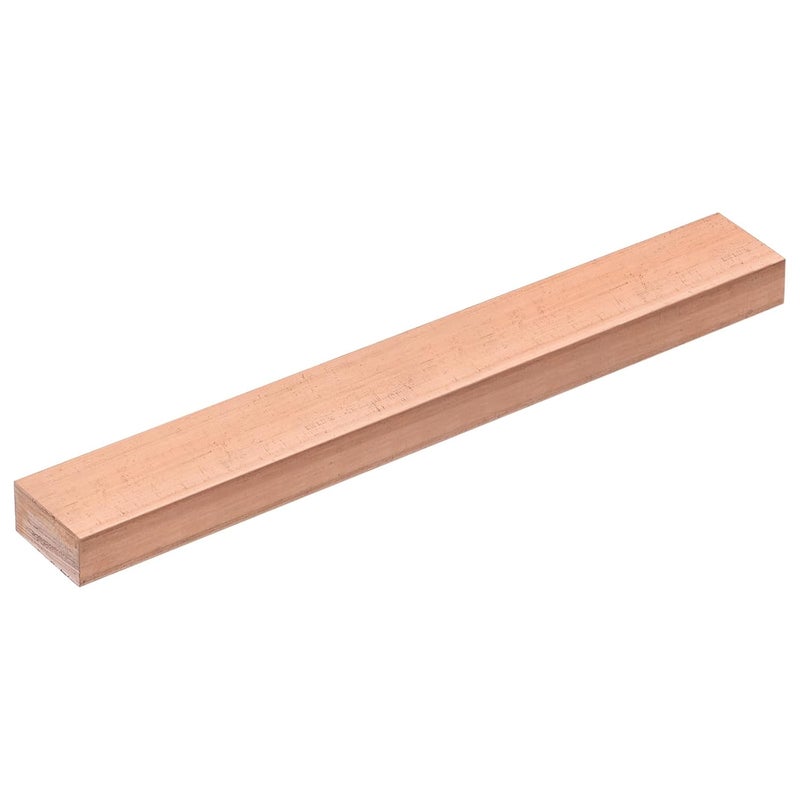 uxcell Copper Flat Bar, 0.39" Thickness x 0.79" Width x 5.91" Length Copper Bus Bar Stock Plate Mill for Electrical (10mm x 20mm x 150mm) - Image 1